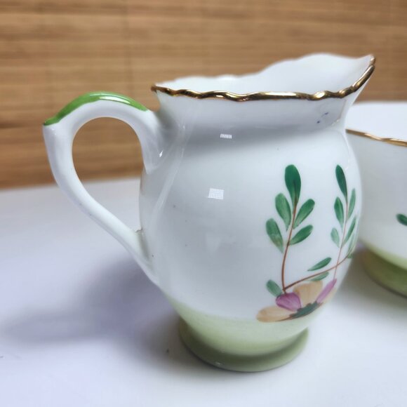Sutherland Sugar Bowl and Creamer Set Floral Made in England Vintage - Picture 4 of 11